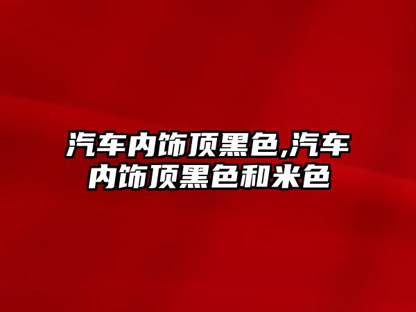 汽車內(nèi)飾頂黑色,汽車內(nèi)飾頂黑色和米色