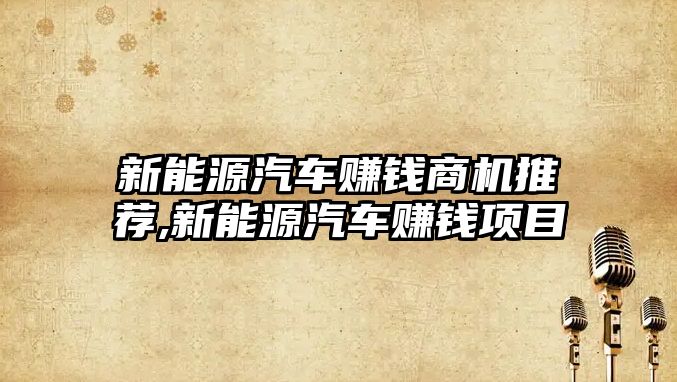 新能源汽車賺錢商機(jī)推薦,新能源汽車賺錢項(xiàng)目