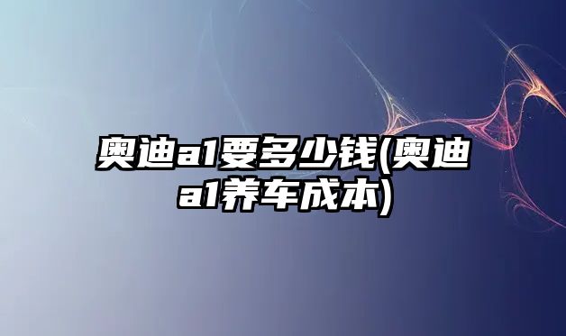 奧迪a1要多少錢(qián)(奧迪a1養(yǎng)車(chē)成本)