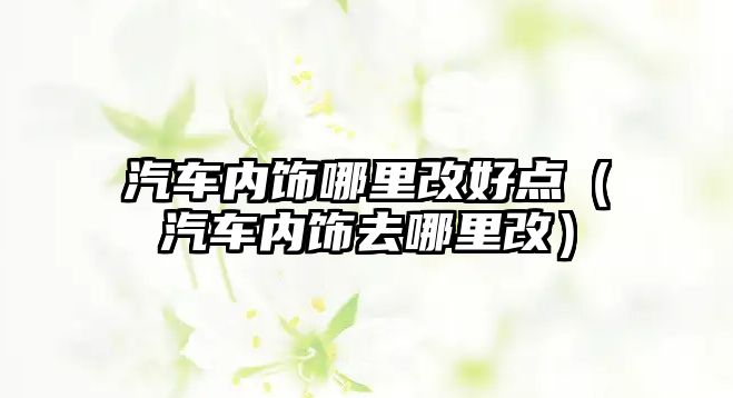 汽車內(nèi)飾哪里改好點(diǎn)（汽車內(nèi)飾去哪里改）